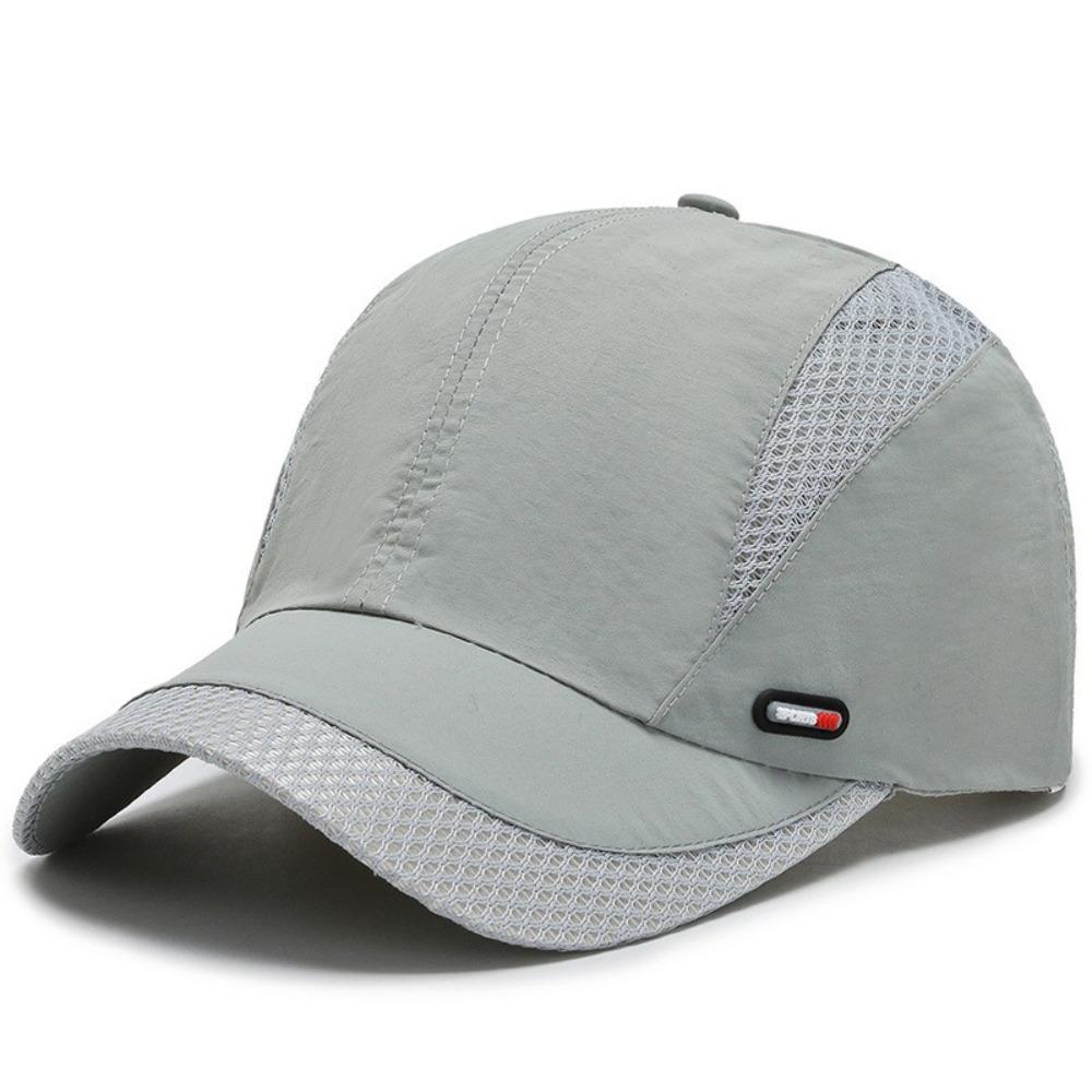 New Adjustable Baseball Cap Moisture-Wicking Unisex Baseball Hat Sports Hat светло-серый