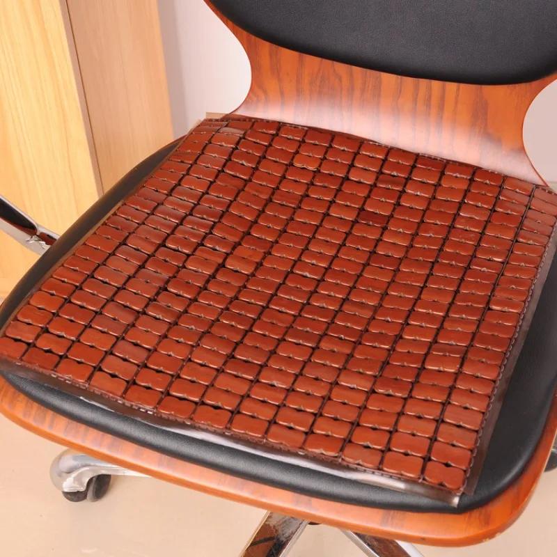 1PCS Bamboo Cooling Seat Cushion Summer Mat for Office Sofa Car Computer Chair Pad Breathable Comfortable Anti-slip