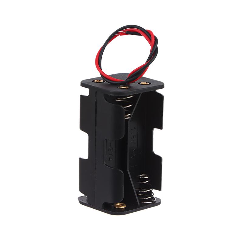 High Quality Aa Battery Holder 6V For 4 X Aa Batteries Black Aa Battery Case