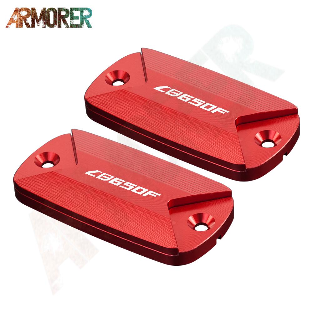 Motorcycle Aluminum CNC Aluminum Front Brake Fluid Tank Cap Fluid Reservoir Cover For HONDA CB650F CB 650F CB650 F 2016