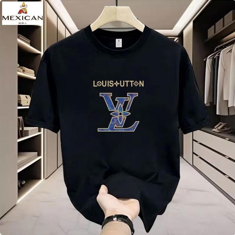 

New fashionable printed trendy T-shirt with loose letters for couples, round neck, casual and versatile half sleeves S