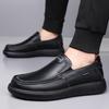 Fashion Hot Sale Walking Shoes Handmade Moccasins New Leather Mens Loafers Breathable Summer Slip on Flats Man Casual Leather Footwear