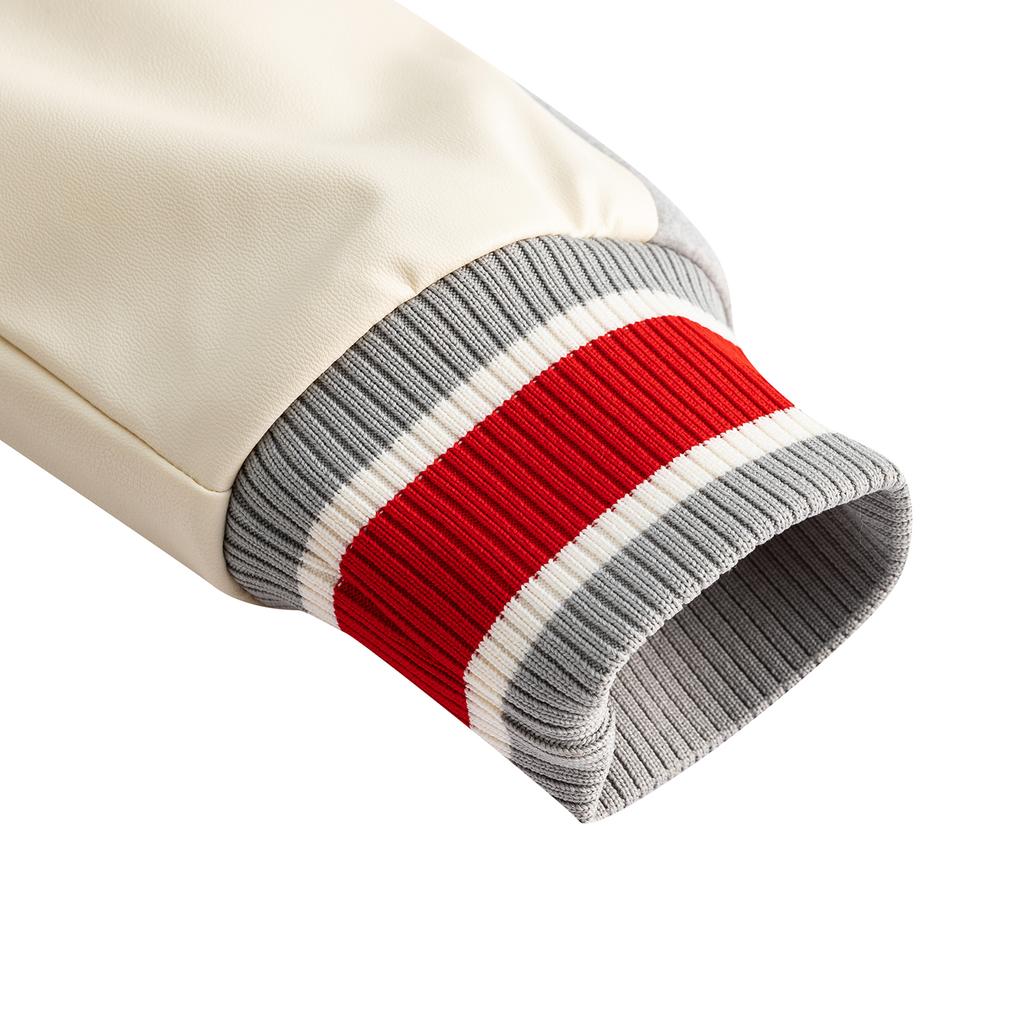 Anta Good Things Happen Wildly Stylish Versatile Campus Commuting Comfortable American Vintage Baseball Jacket Men Jacket 152618709N-2