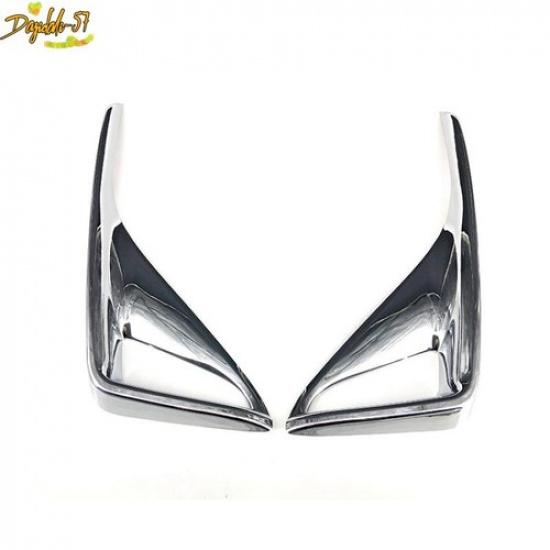 2xChrome Rear Fog Lamp Bumper Light Cover Trim For Toyota C-HR CHR 2018-