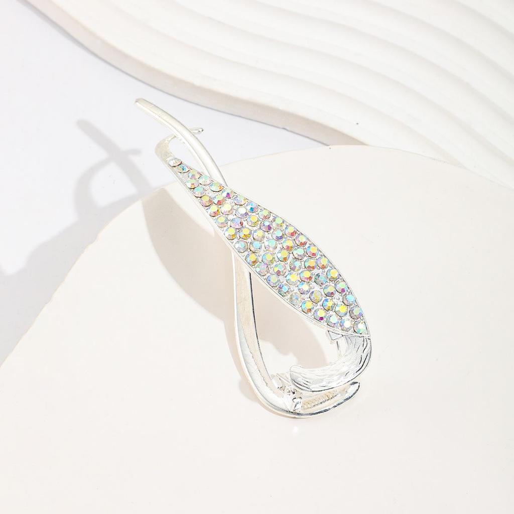 Korean Style Elegant Metal Hair Claw Clip for Women - Shark Claw Design