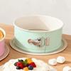 Carbon Steel Round Cake Mould Removable Bottom with Buckle Springform Cake Pan Leakproof Non-Stick Cake Embryo Mold Set