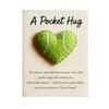 Love Heart Golf Pocket Hug with Positive Card Emotional Support Baseball Tennis Basketball Pocket Token Decoration Inspirational Gift