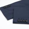 Brioni Black BRUNICO Super170s Stripe Suit Set Suit Setup 46 NavyUsed