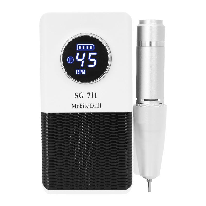 

New Hot-Selling SG711 Nail Drill Machine: 45,000 RPM Portable for Polishing and Nail Removal белый