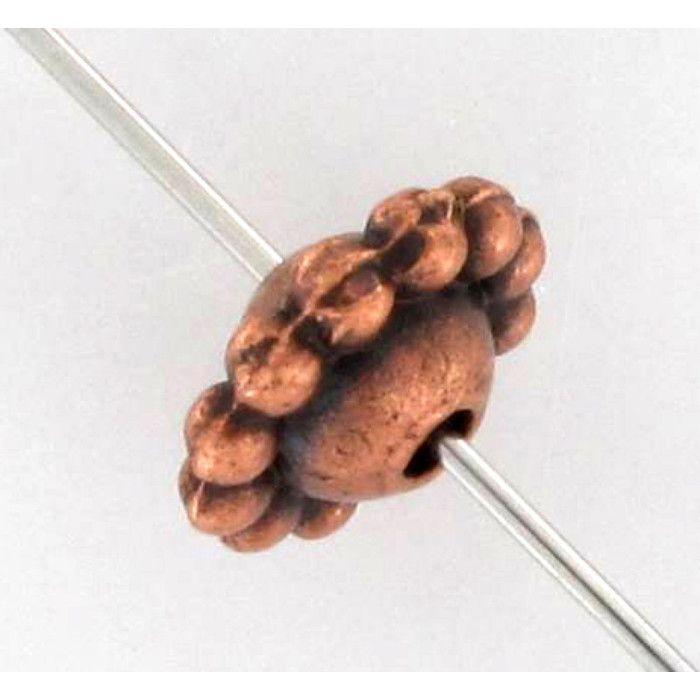 Metal Saucer Bead Ø 8 Mm Copper (10 Pieces)