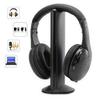 Wireless Headset Over Ear FM Radio PC TV Headphone Transmitter with Microphone for Computer