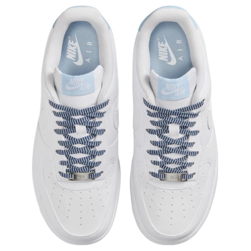 Nike Air Force 1 07  White/Light Armory Blue/White/White Women Sneakers IB7167-101
