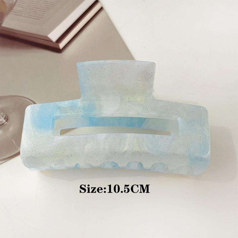 Gradient Color Gripper Korean Edition Large Acrylic Hair Grip Women'S Minimally Designed Back Hair Clip Shark Clip