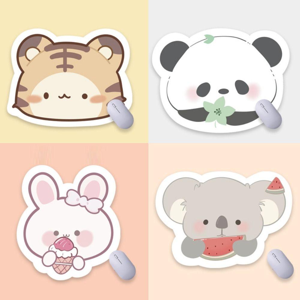 Anti-slip Cartoon Mouse Mat Waterproof Girls Mousepad Creative Cute Animals Mouse Pad Laptop Setup