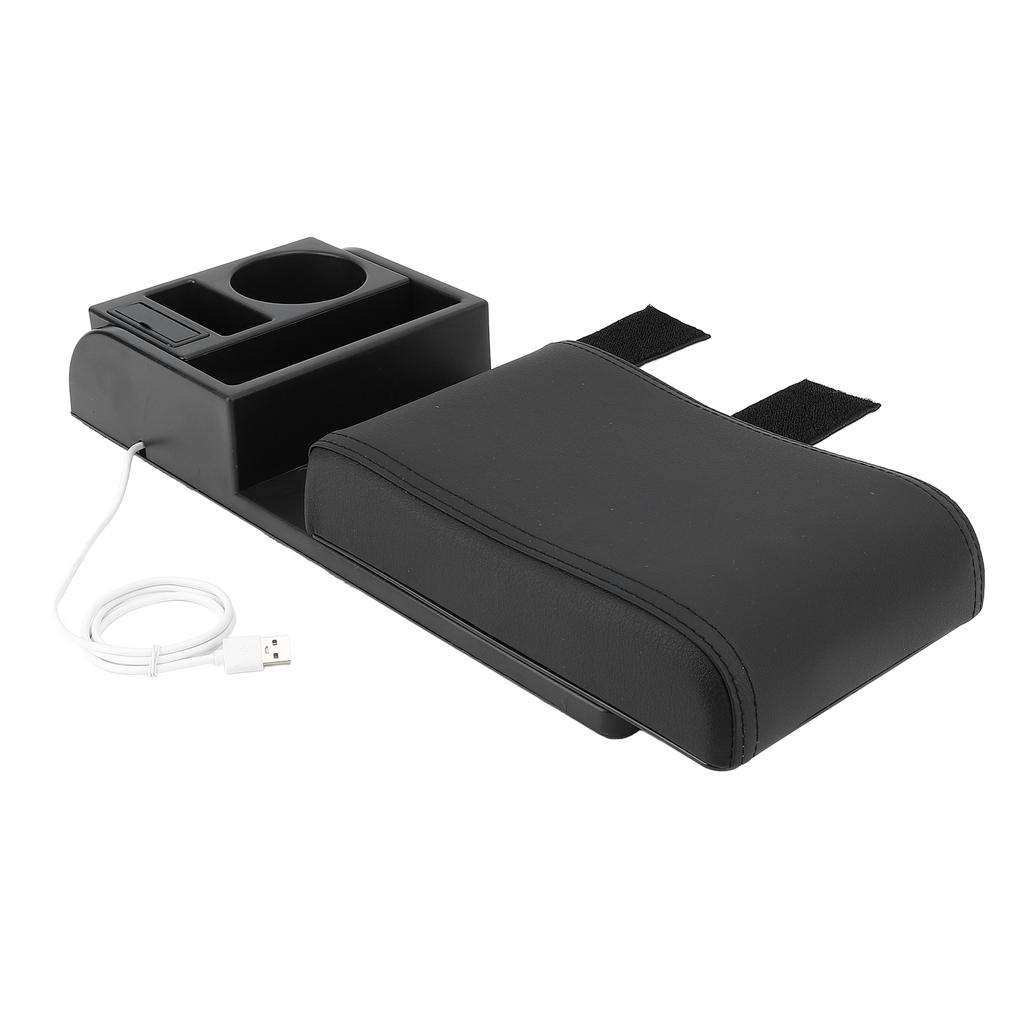 Auto Center Console Armrest Pillow with USB Interface Multifunctional   Width Armrest Storage Box   for Vehicles