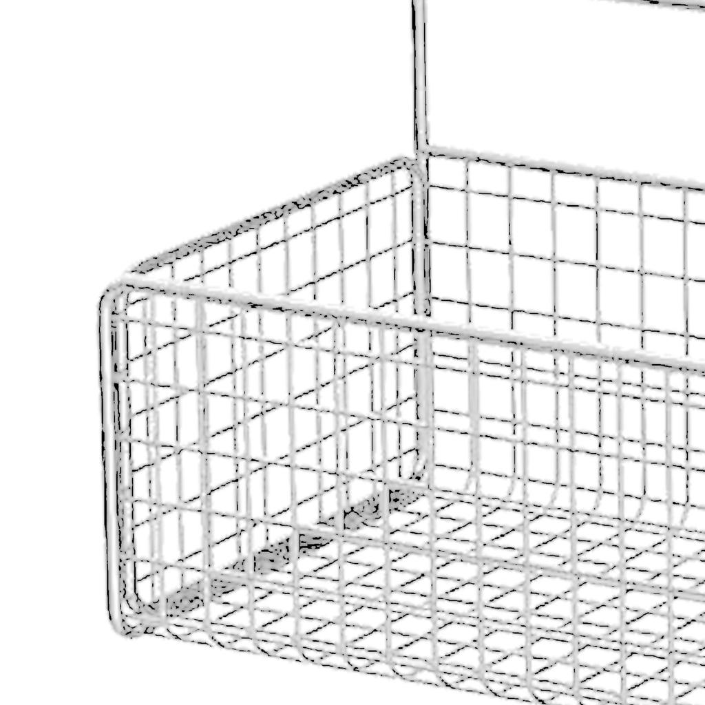 Kitchen Hanging Storage Rack Wall Mounted Storage Basket Punch Free Hanging Wall Organizer Baskets