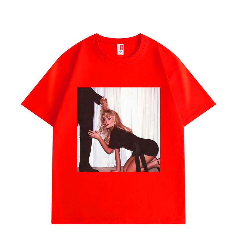 Sabrina Carpenter Man's Best Friend Graphic T Shirts Fashion Hip Hop Short Sleeve T-shirt Men Women Summer Casual Loose T-shirts