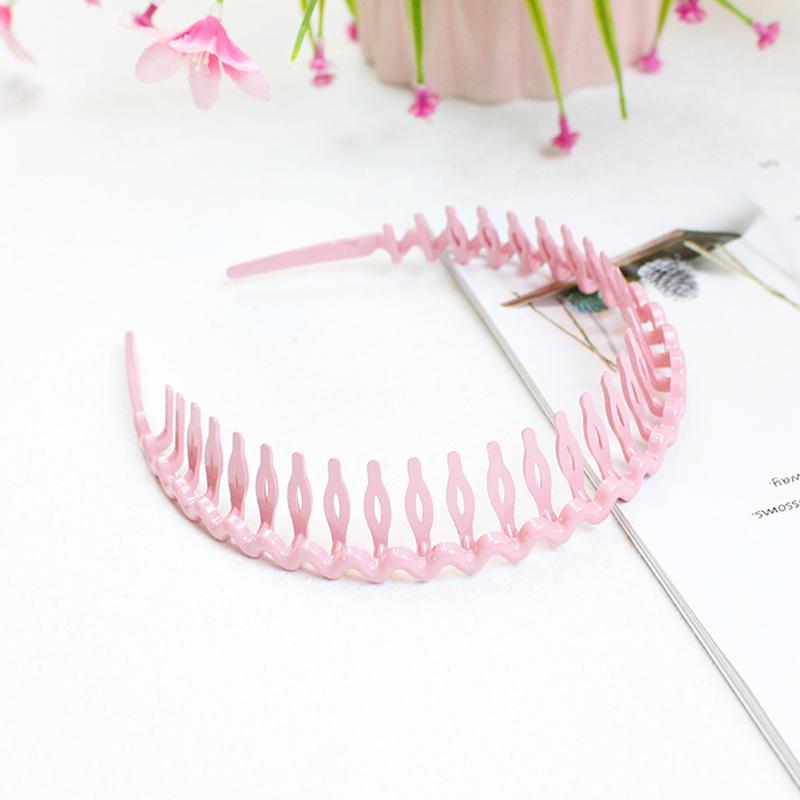 1Pc Headband Convenient Wave Big Comb Simple Hairband Fashion Headdress Hair Hoop Plastic