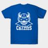 Men Black Print T-shirt Crazy At Cameron No-Cut Transfer Paper Print Cotton Tshirt