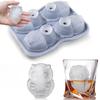 Multicavity Animal Owl Drink Ice Tray Big Eyes Bird Jelly Candy Chocolate Baking Set Summer Ice Cream Cake Decor Silicone Mold