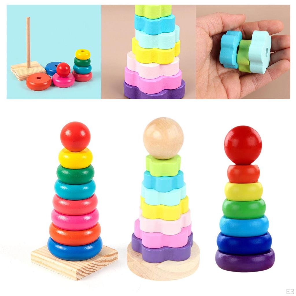 Rainbow Stacker Toy for Creative Learning
