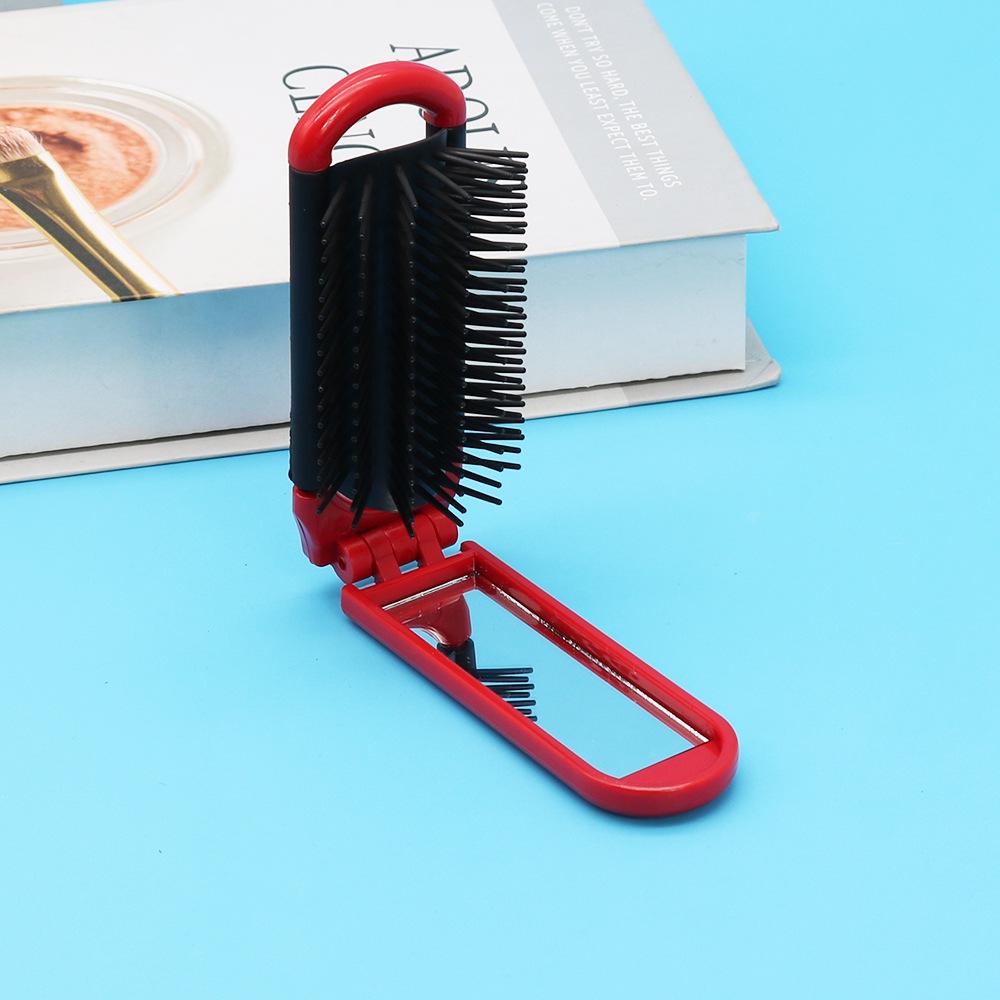 Taşınabilir Katlanabilir Makyaj Aynası ve Air Cushion Saçak Tarağı Seti