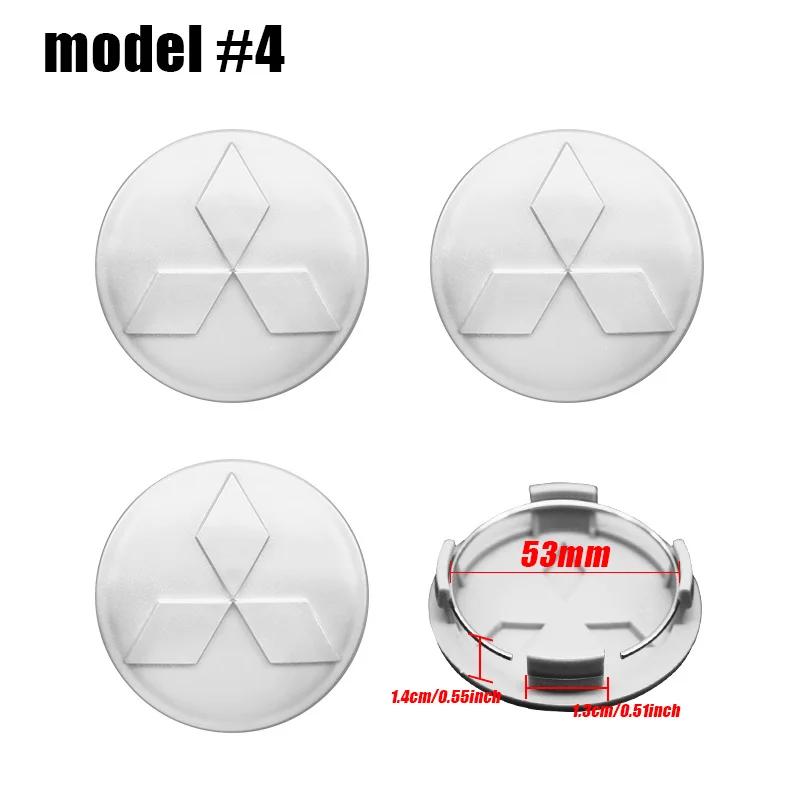 4Pc 54mm Car Wheel Center Cap Hub Covers Badge Accessories For Mitsubishi Outlander Lancer 10 9 ASX RALLIART Eclipse L200 Pajero