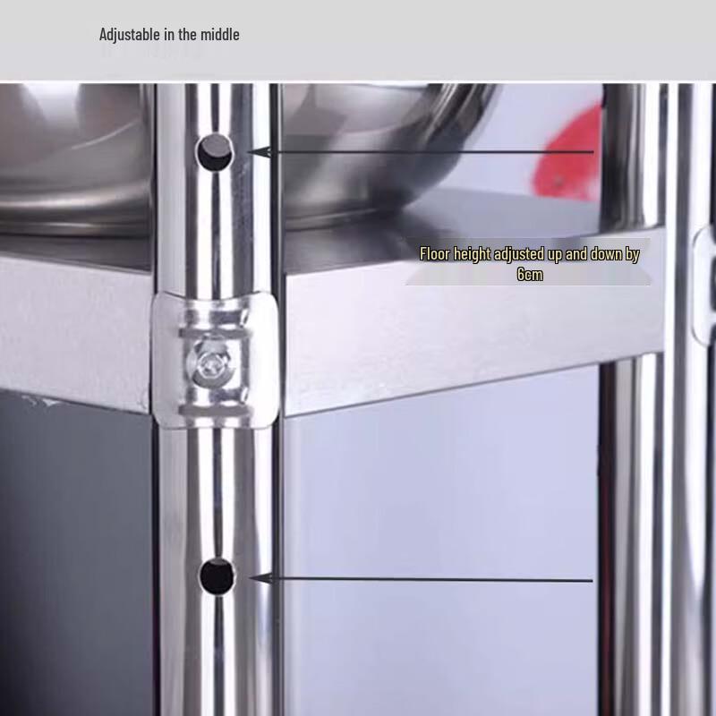 Stainless Steel Slim Corner Storage Shelf