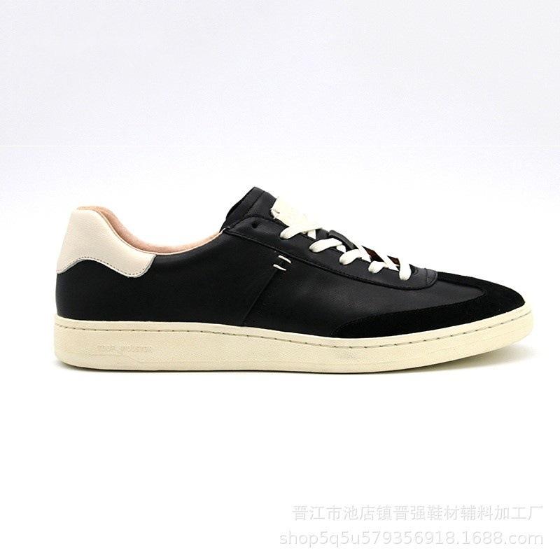 Full top layer imported calfskin shoes men's retro versatile men's casual shoes sports classic little white board shoes