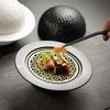 Ceramic Stewing Pot with Lid - Sea Cucumber, Abalone, and Dessert Bowl Plate for Private Kitchens and Restaurants.