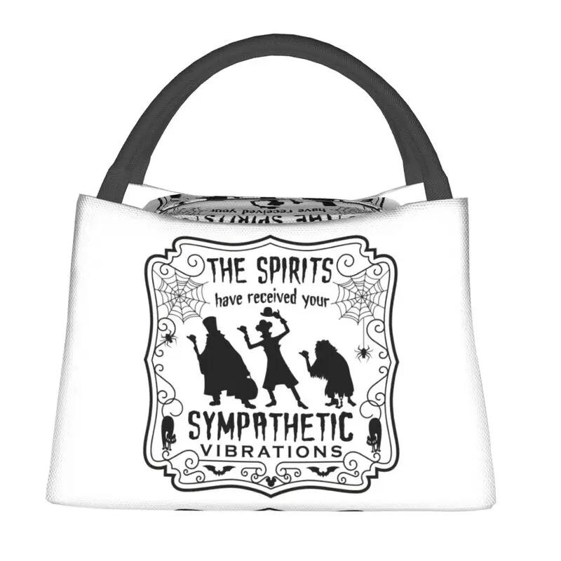 Benutzerdefinierte Haunted Mansion Stretching Lunchtaschen Damen Thermokühltasche Isolierte Lunchbox für Arbeit Picknick oder Reise