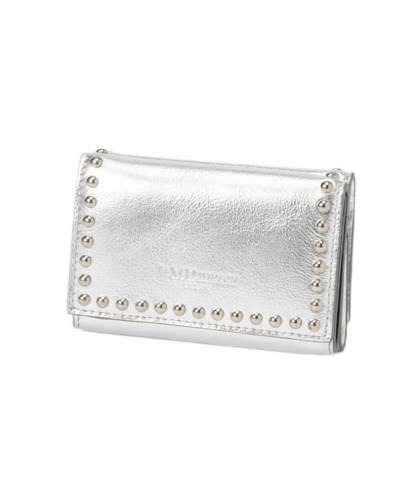 Bifold Wallet MediumZipAroundWallet Silver [J&M Davidson] SMZA-1XX-MCXX Women's [Item]