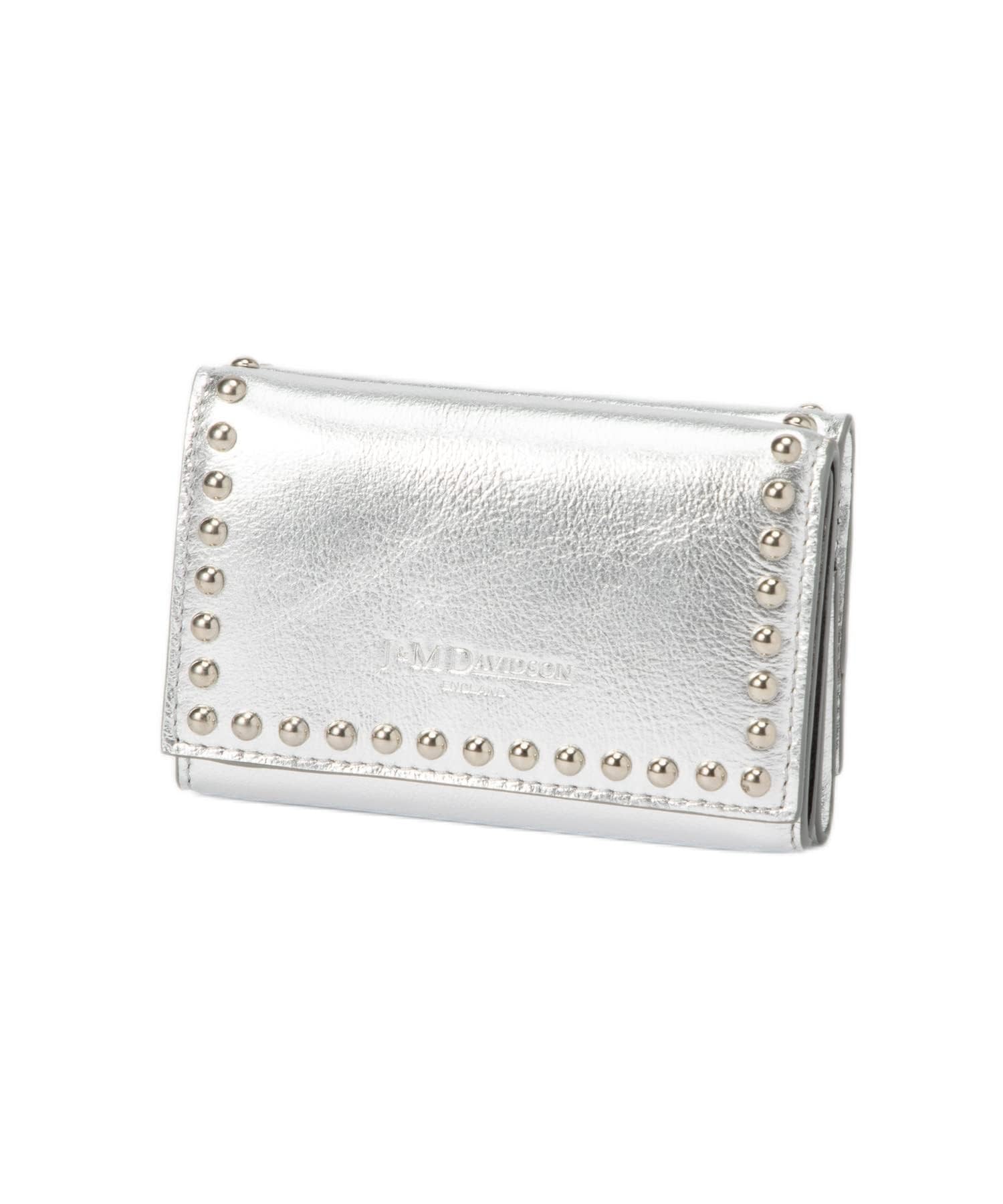 

Bifold Wallet MediumZipAroundWallet Silver [J&M Davidson] SMZA-1XX-MCXX Women s [Item] срібний