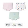 Yingbolun Girls' All-Season Antibacterial Cotton Underwear