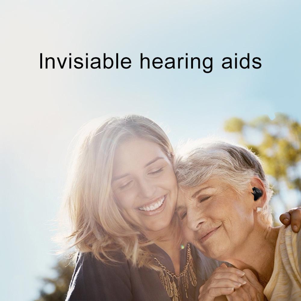 International TWS Earbuds Charging Case with No Whistling Hearing Aid for Seniors - English Version