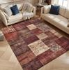 Modern Geometric Patchwork Rug – Machine-Washable Area Carpet for Living Room, Bedroom or Kitchen Decor