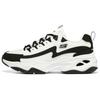 D'LITES 4.0 Men Black White Low Top Dad Shoes Fabric Synthetic Leather Comfortable Daily 894098-BKW