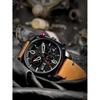 AVI-8 Hawker Hunter Charcoal Ember Brown Retrograde Chronograph Quartz AV-4052-02 Mens Watch
