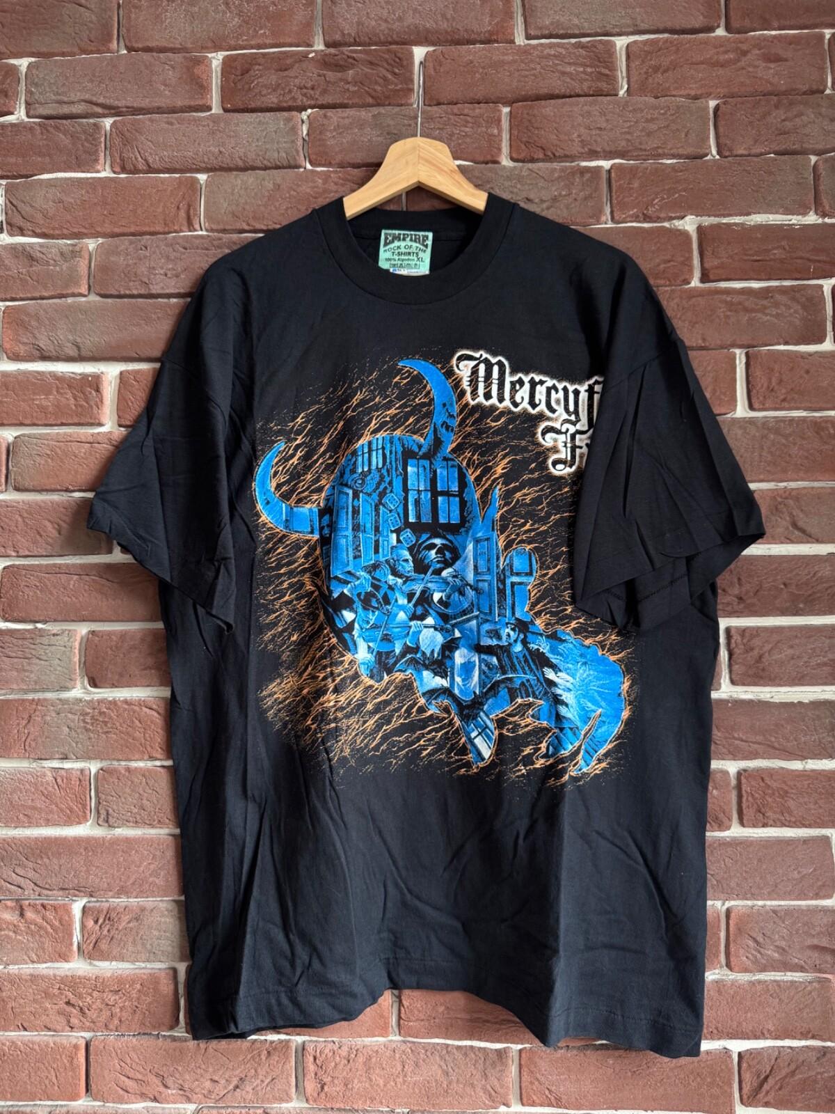 Vintage Mercyful Fate 90s Metal Band Tee Death Hype Rare xl black Unisex T-Shirt M