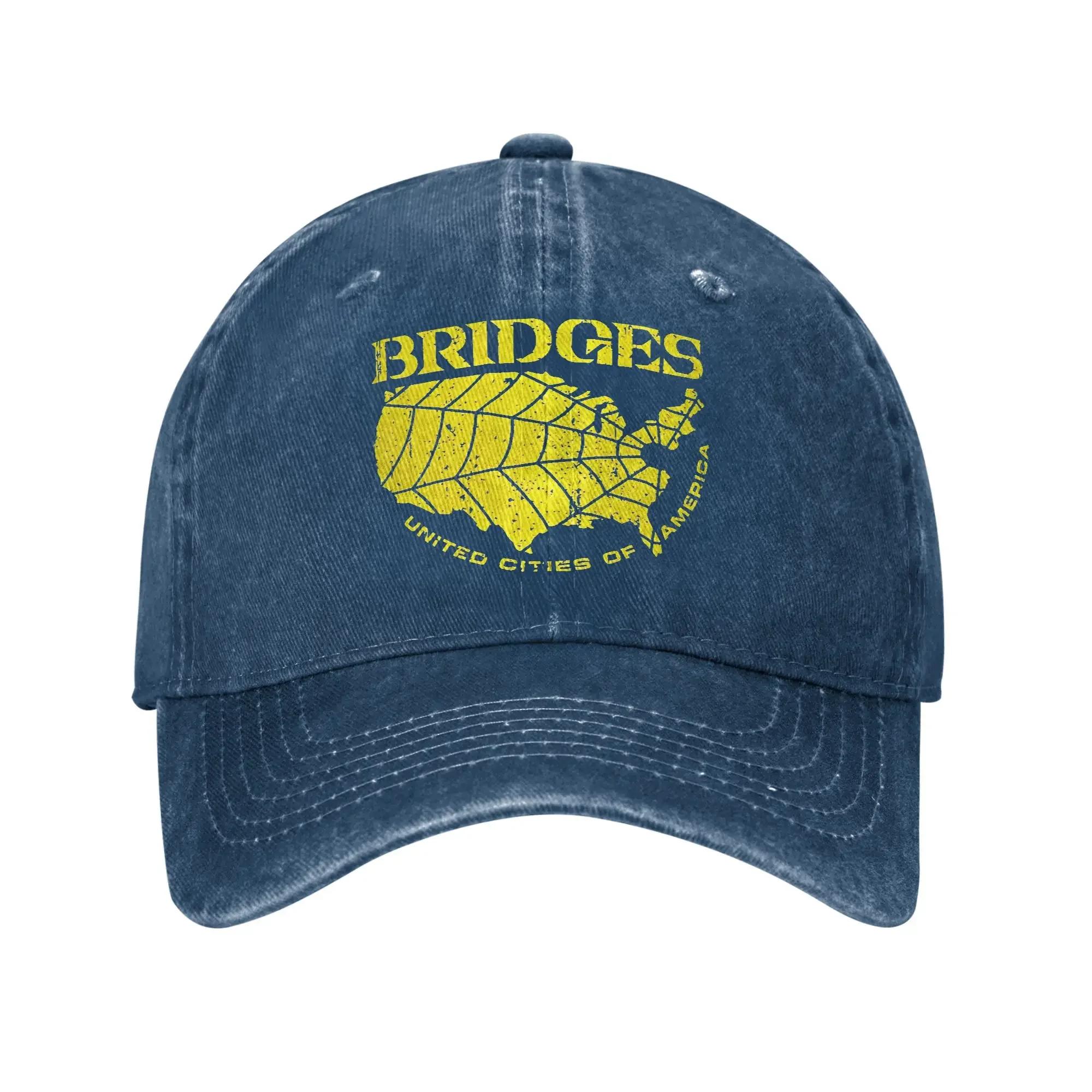

BRIDGES Death Stranding Baseball Cap Sun Outdoor Gym Sunscreen Washed Trucker Hat Unisex Unisex yk Cool Custom DIY Snapback Cap One Size