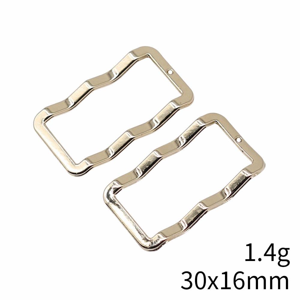 Wedding Anniversary Charms For Italian Bracelet Geometric Hollow Charms Pendant Women's Clothing Pendant Accessories