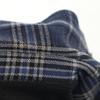 T-JACKET Check Pattern Long Sleeve Tailored Jacket S Navy Ancon Men's Used