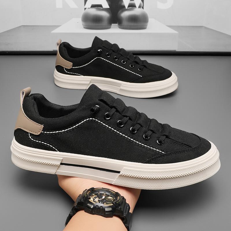 Frühlings- und Sommer Herren atmungsaktive leichte Segeltuchschuhe Studentenschuhe trendige vielseitige Sport Low-Top bequeme Freizeitschuhe