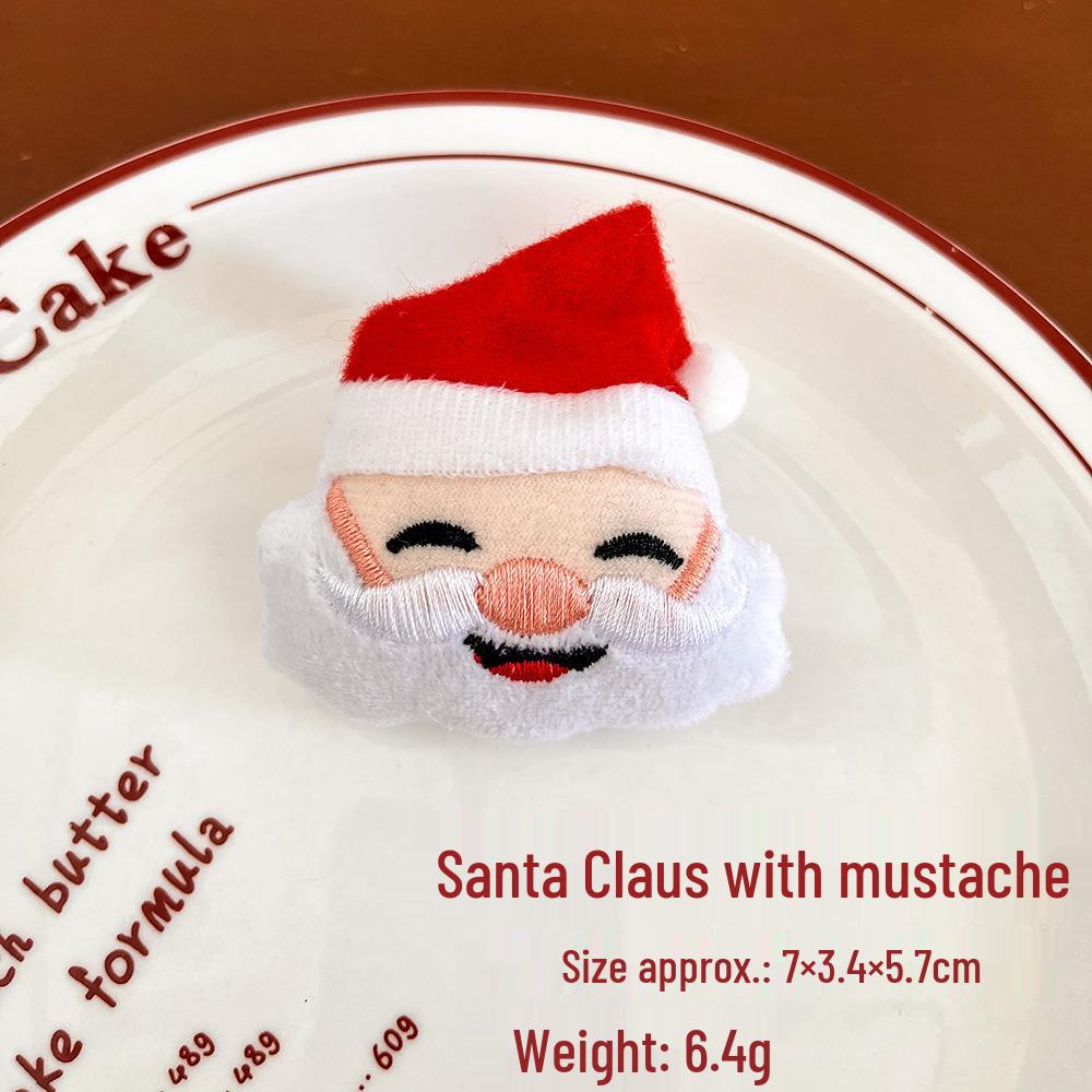 Christmas Plush Brooch: Cute Holiday Decoration Doll Badge for Gift Bags and DIY Projects