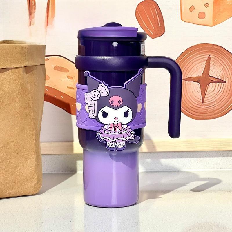 Crayon Shinchan Cartoon Style Reusable Thermos With Handle For Kids And Teens