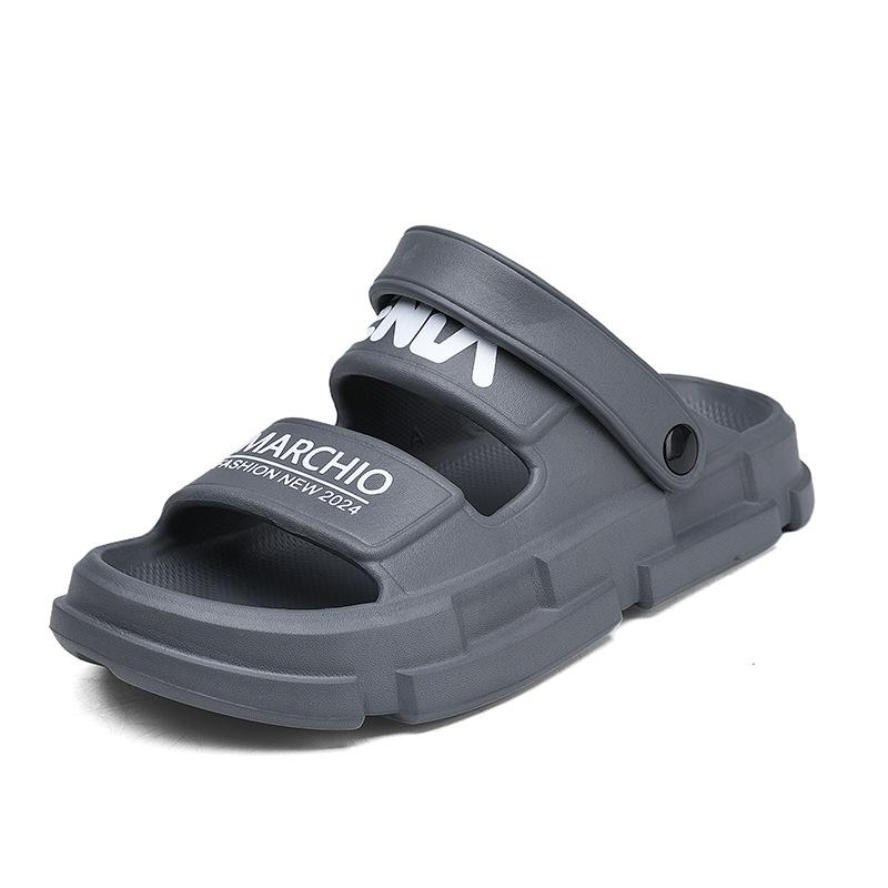 Módní pánské outdoorové sandály prodyšné měkké plážové pohodlné pantofle na silné podrážce pánské EVA pantofle zahradní boty plážové sandály