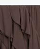 Masimodutti Frill Detail Fluid Midi Skirt