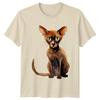 Watercolor Abyssinian Cat TShirt Abyssinian Cats Birthday Gift For Him And Her