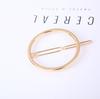 A028 Triangle Moon Circle Geometric Hair Clip - European & American Style Hair Accessories