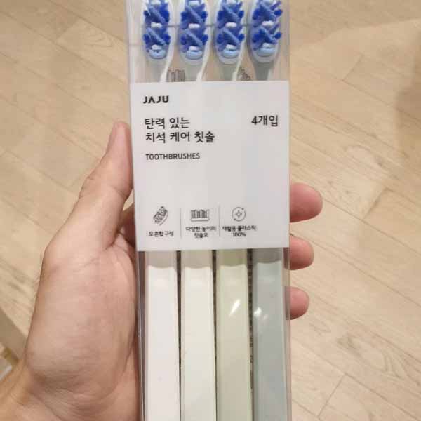 JAJU Elastic Tartar Care Toothbrush 4pcs One thing